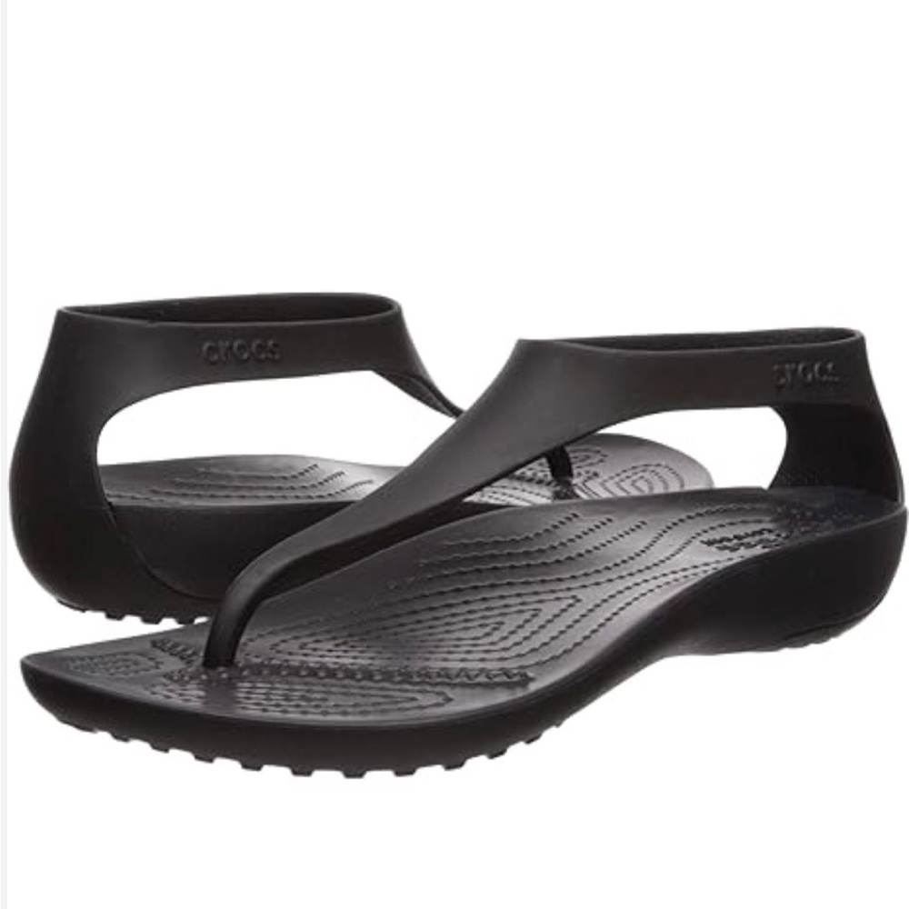 Crocs Black Sandals 6.5